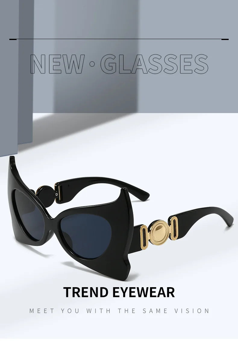 Retro Fabulous Oversized Cat Eye Sunglasses UV400