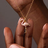 Enamel Bird Pendant Charms Necklace Bracelet DIY Jewellery Making Findings