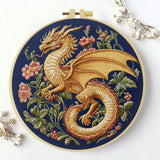 Golden Dragon DIY Embroidery Kit for Beginners