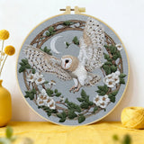 Barn Owl DIY Embroidery Kit for Beginners