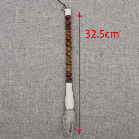 Decorative Pearl and Stone Calligraphy Artist Brushes