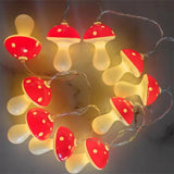 Mushroom String Lights Battery LED Fairy Lights