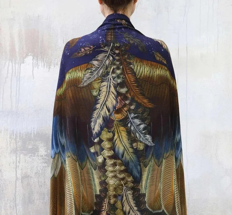Wings Fantasy Shawl Scarf Festival Cloak Rave Accessories