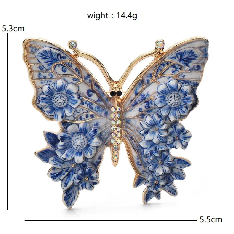 Flower Butterfly Brooches 5 Colours