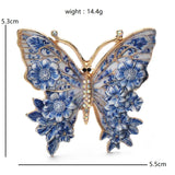 Flower Butterfly Brooches 5 Colours