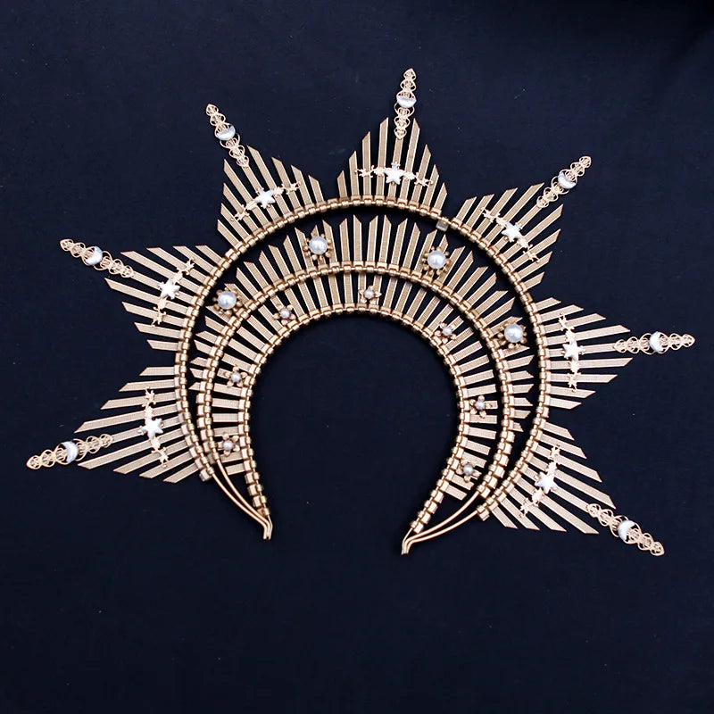 Golden City Goddess Halo Crown Headband