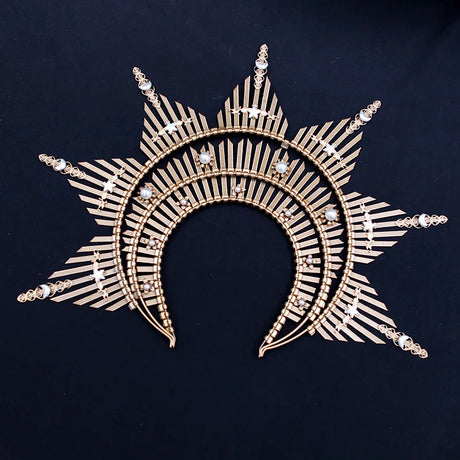 Golden City Goddess Halo Crown Headband
