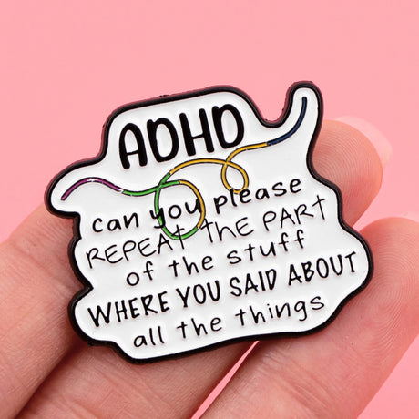 "On/Off Switch" Enamel Pin ADHD Awareness Lapel Pins Badge