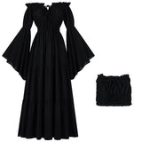 Medieval Folk Cosplay Off Shoulder Dress