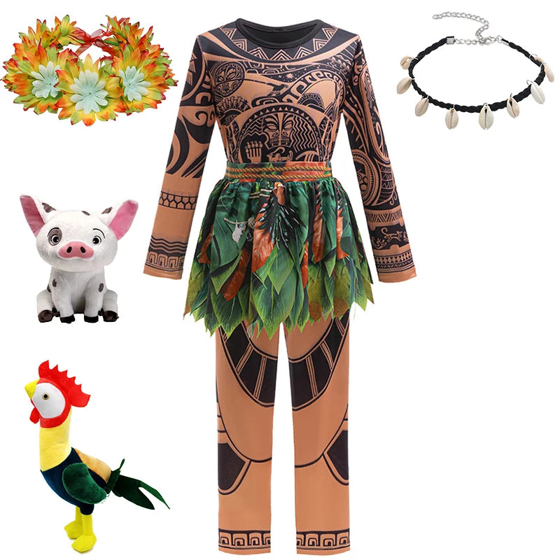 Moana and Maui Dress Ups Halloween Childrens Costumes