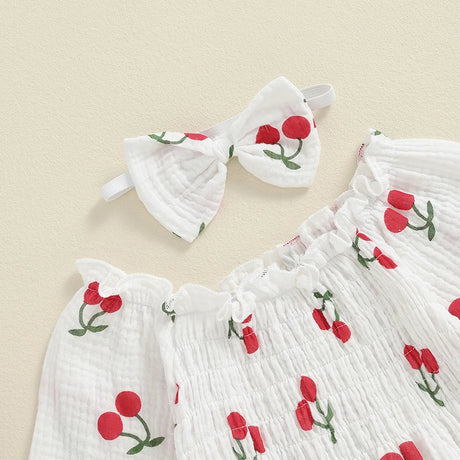 Valentines Day Easter St Patricks Christmas Baby Girls Heart Print Romper with Headband