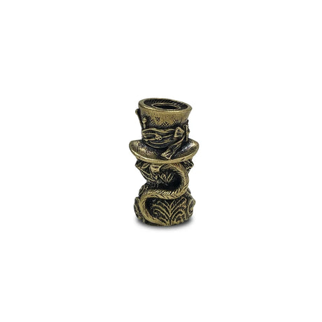 Brass Mad Cheshire Cat Paracord Bead Lanyards Dreadlocks Beard Bead