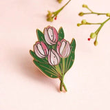 Wildflower Botanical Enamel Pins Badges