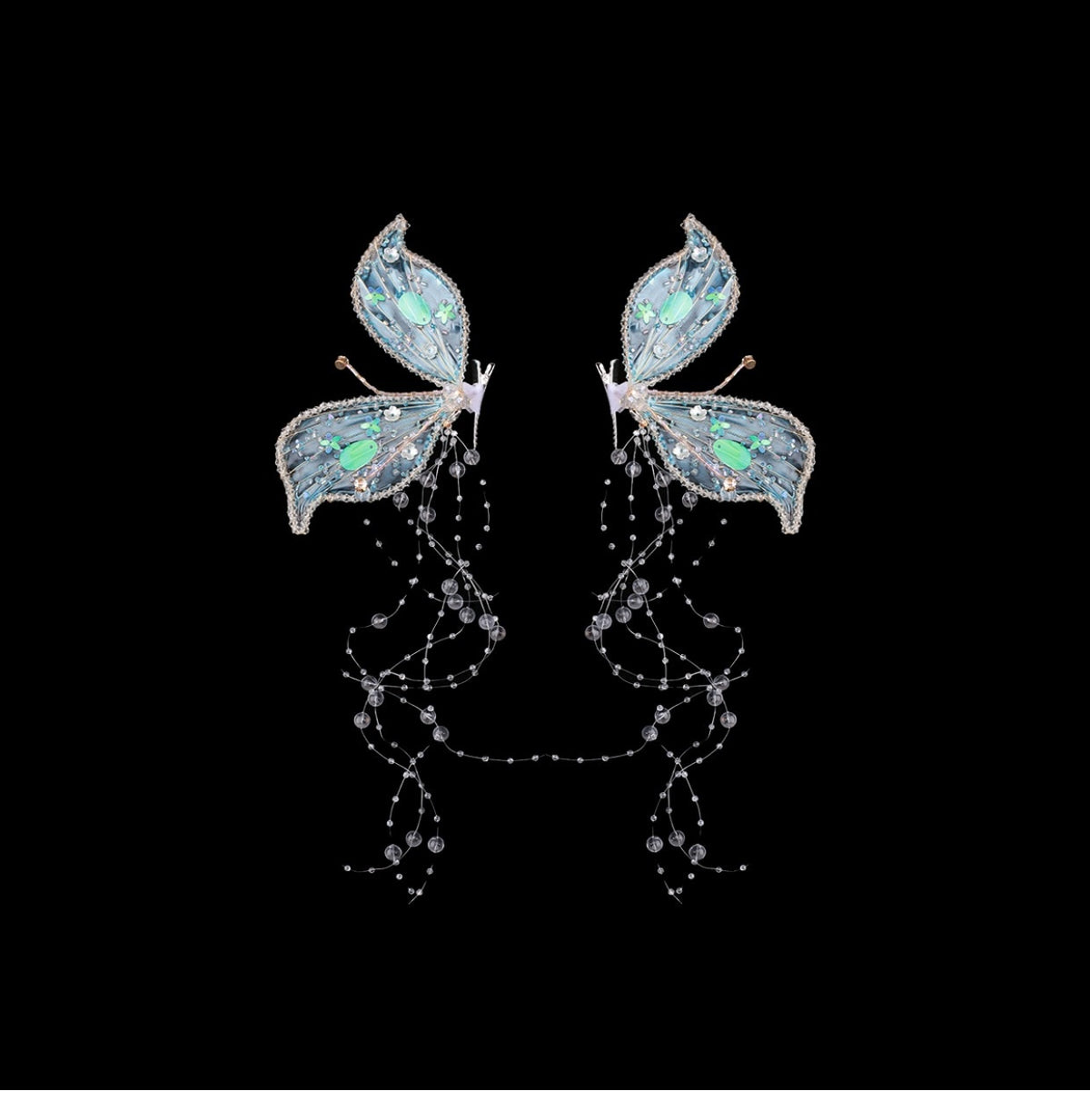 Fairy Siofra's Crystal Headpiece Hair Clips