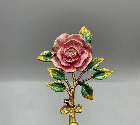 Enamel Flower Decorative Wall Hooks