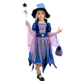 Halloween Witch Costume Dress Sets Bag Hat Wand