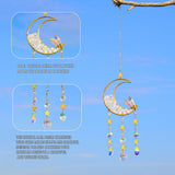 Sun Catcher Moon Crystal Rainbow Prism Garden Home Decor
