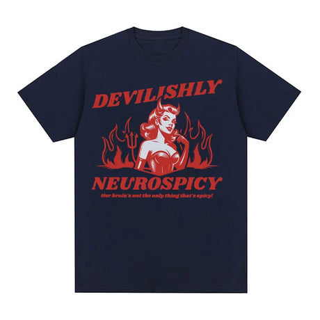 Devilishly Neurospicy Men's 100% Cotton T-shirt