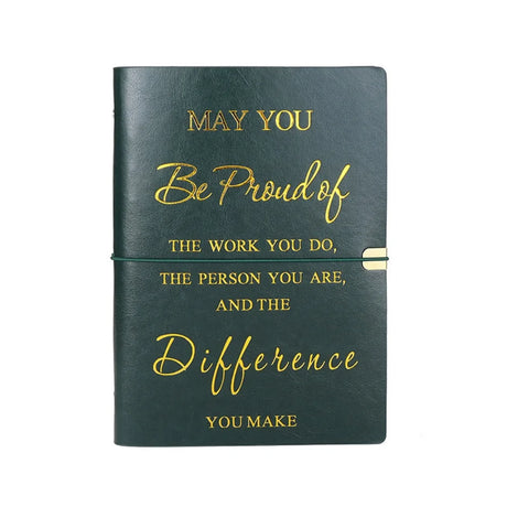 Teacher Colleague Employee Nurse Appreciation Gift 80 Sheets A5 Soft PU Leather Cover Loose-leaf Notebook