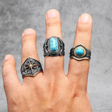 Starry Night Ring Stainless Steel Men Ring