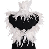 Feather Shoulder Epaulettes Festival Rave Wear