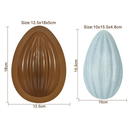 Easter Egg Silicone Mould Half Chocolate Egg DIY Baking Tool
