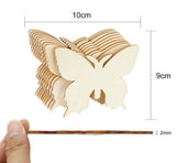 10pcs Butterfly Flower DIY Wooden Crafts Kids Projects