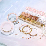 DIY Clay Beads Friendship  Bracelet Making Kit Golden Letter Beads for Jewellery Making