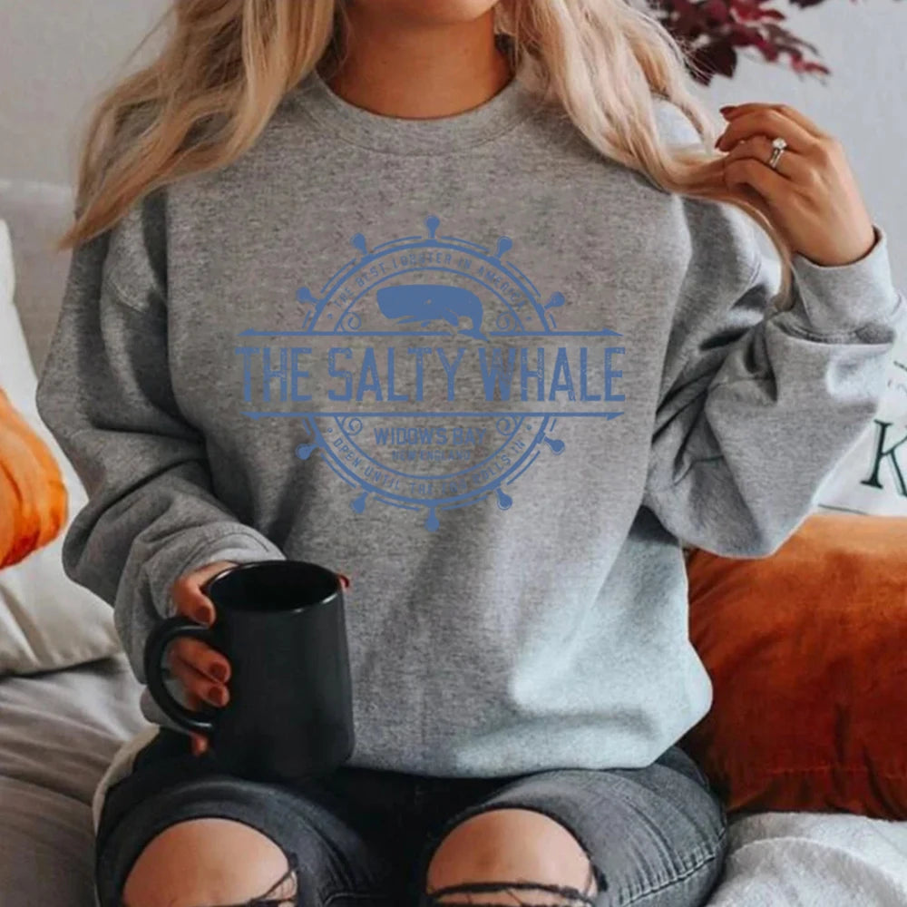 Widow's Bay Horror TV Series Unisex Sweatshirt The Salty Whale of Widow's Bay Seafood Restaurant Bar Pub