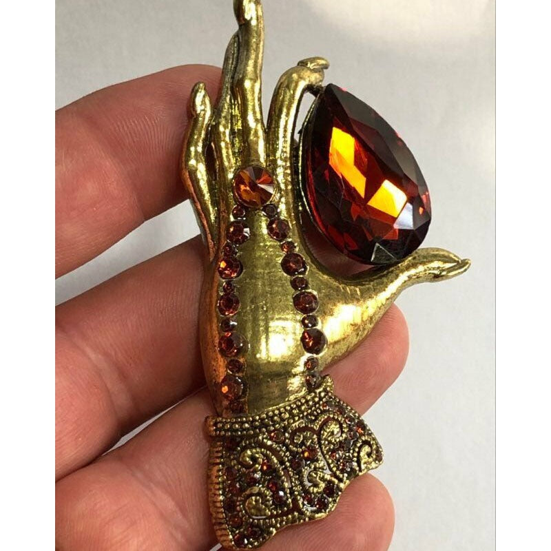 The Ruby Thief Crystal Brooch