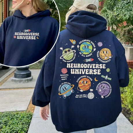 Neurodiverse Universe Sweater Autism Awareness Sweatshirt Pullover Jumper