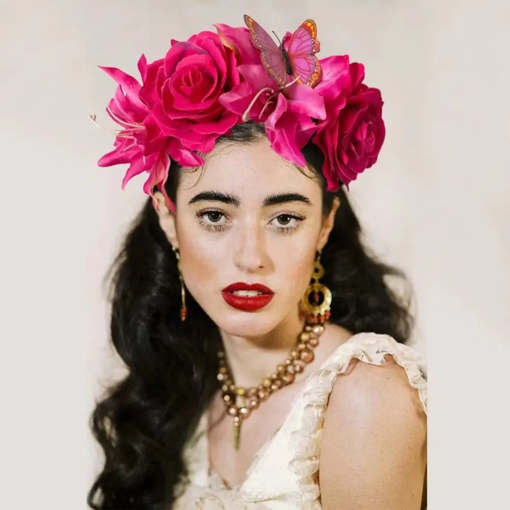 Butterfly Rose Floral Fascinators