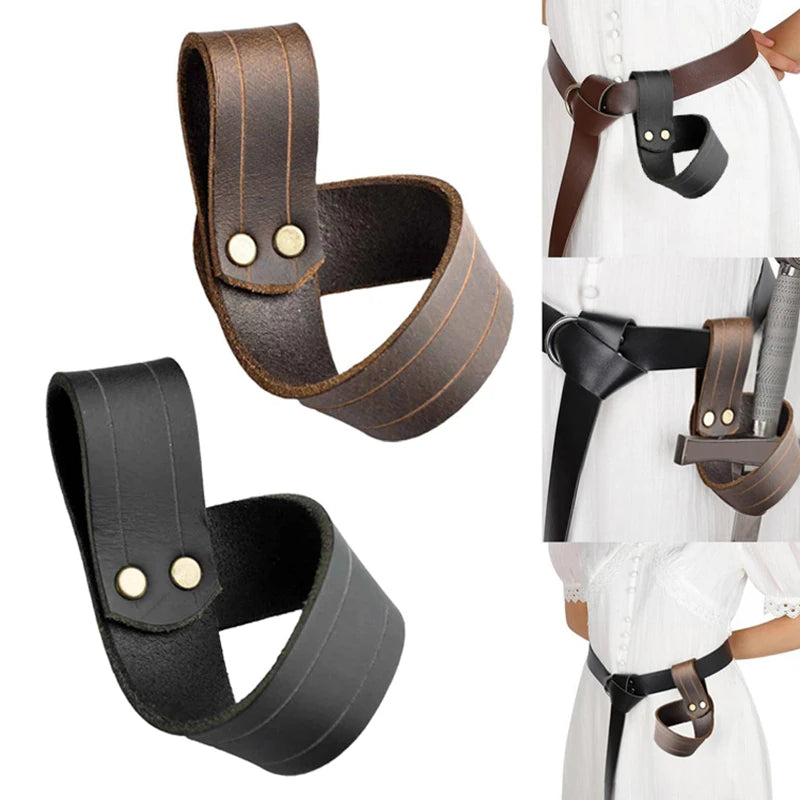 Medieval Sword Holder Sheath Scabbard Belt Accessory Larp Knight Weapon Cosplay Props Rapier Ring Belt Holster