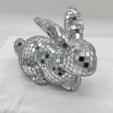 Disco Rabbit Mirror Ball Statue