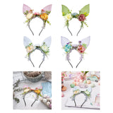 Easter Hat Parade Bunny Ears Headband Flower Hairband