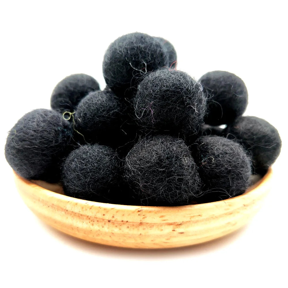 FIFTY 2cm Wool Felt Balls 100% Wool DIY Handmade Craft Supplies