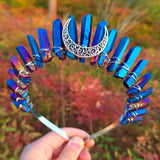 Goddess Crowns Raw Crystal Quartz Tiara Headbands