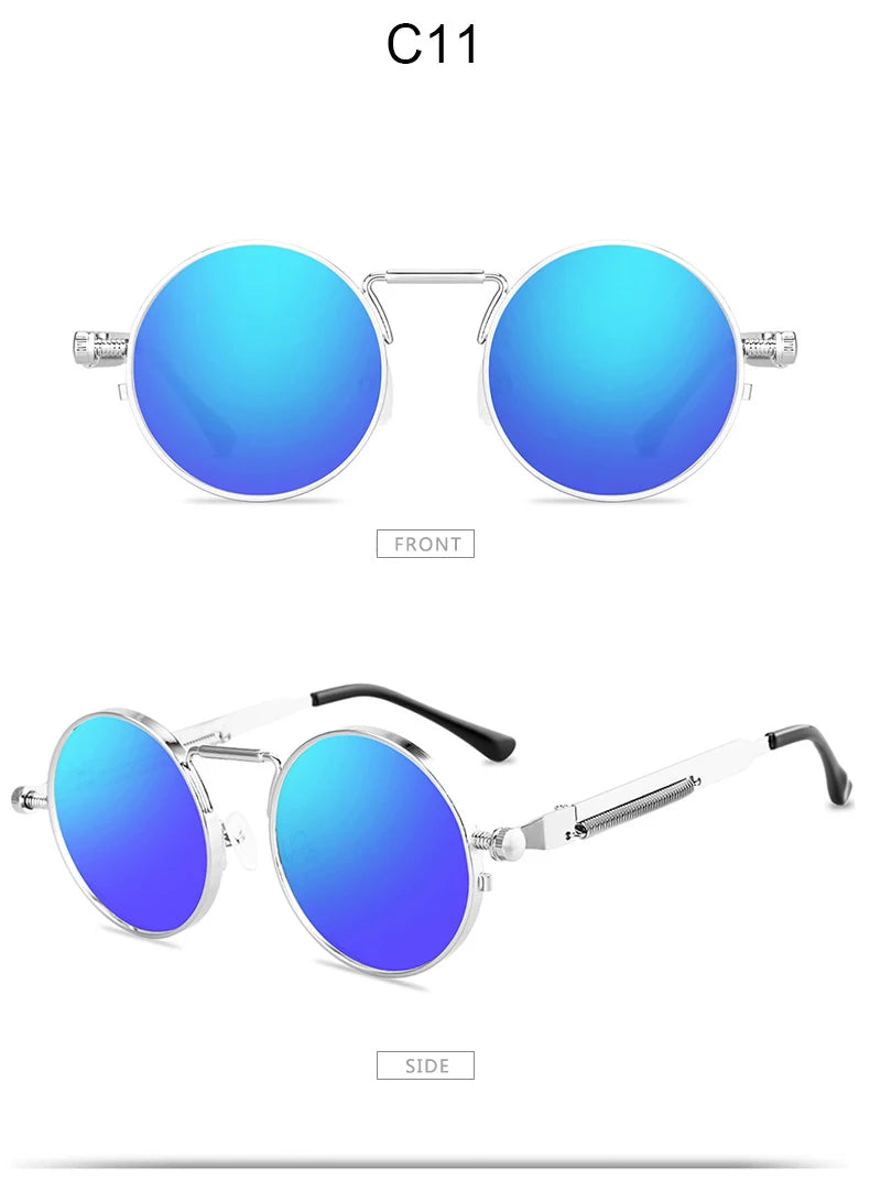 Round Metal Frame Sunglasses UV400