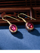 Carmellia's Corundum Enamel Matching Jewellery 925 Sterling Silver Ring, Earrings, Necklace