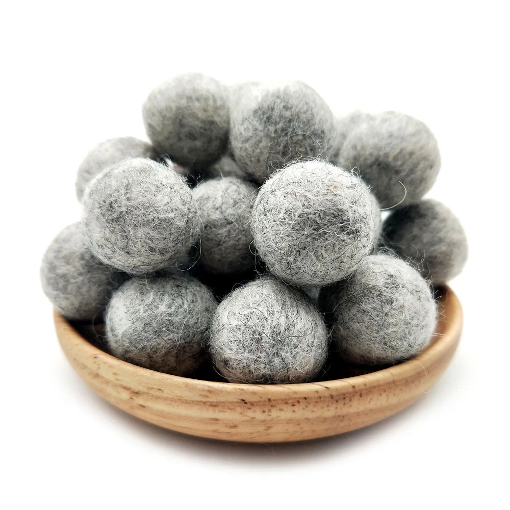 FIFTY 2cm Wool Felt Balls 100% Wool DIY Handmade Craft Supplies