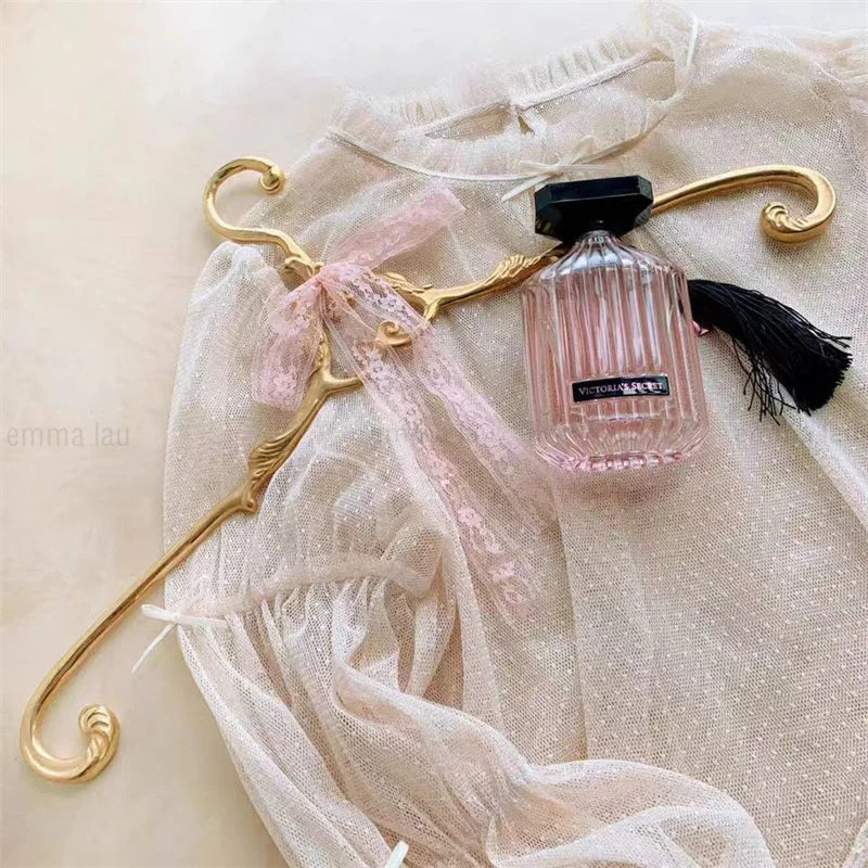 French Palace Style Solid Brass Clothes Hanger