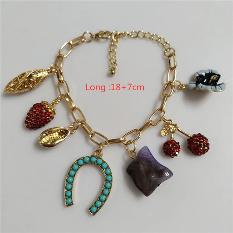 Charming Charm Bracelet and Matching Choker Necklace