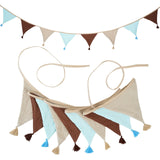 Children's Bunting 10 Triangle Flags with Tassles Party Decor Carnival Banner Garland 2.6M/8.5FT
