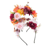 Spring Bohemia Flower Hair Fascinator Festival Headband