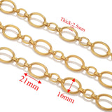1meter PVD Gold Plated Stainless Steel Thick Large Heavy Chains Necklace Bracelet DIY Jewellery Making Finding