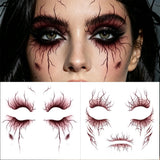 2pcs Vein Design Temporary Tattoo for Halloween Party Body Art Waterproof Face Makeup