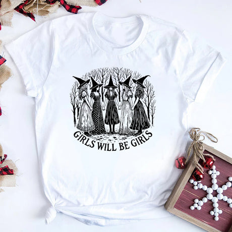 Girls Will Be Girls Witch T-Shirt