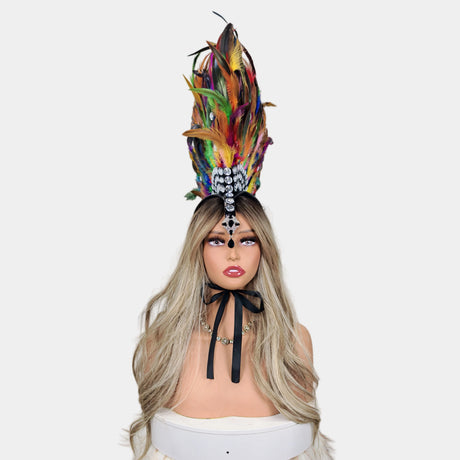Handcrafted Feather Mohawk Headdresses Carnival Party Costumes