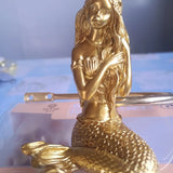 2Pcs/Set Golden Mermaid Curtain Tieback Hooks