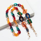 Resin Acrylic Glasses Chain Funky Sunglasses Accessories